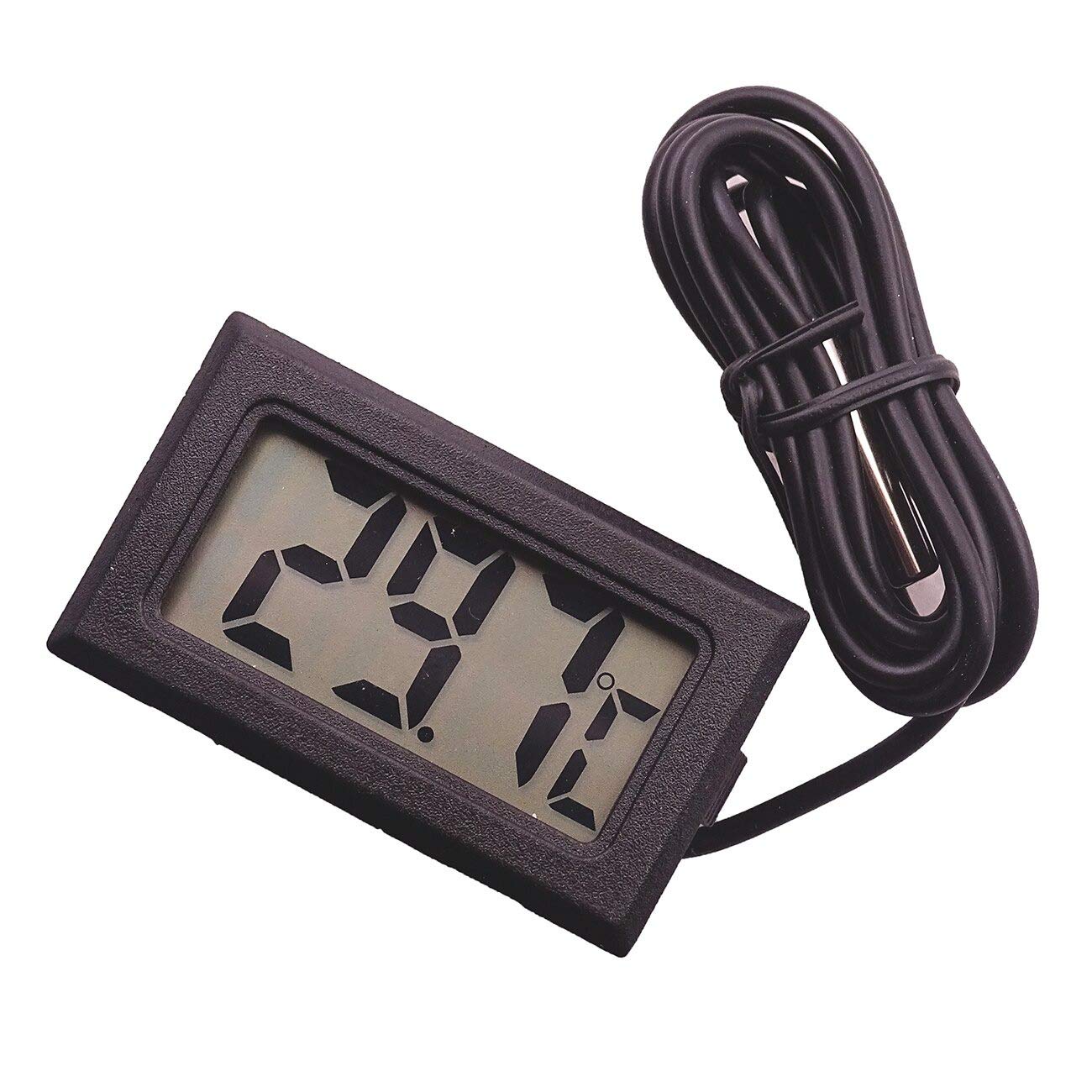 SOLDOUT Digital LCD Thermometer Centigrade Temperature Tester Fridge Sensor Probe Gauge (Black, 1 Metre, Battery Not Included)