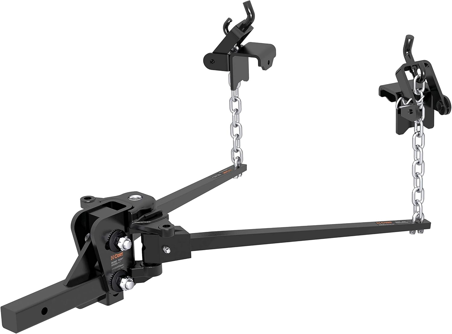 CURT 17300 Long Trunnion Bar Weight Distribution Hitch, Up to 6K, 2-Inch Shank