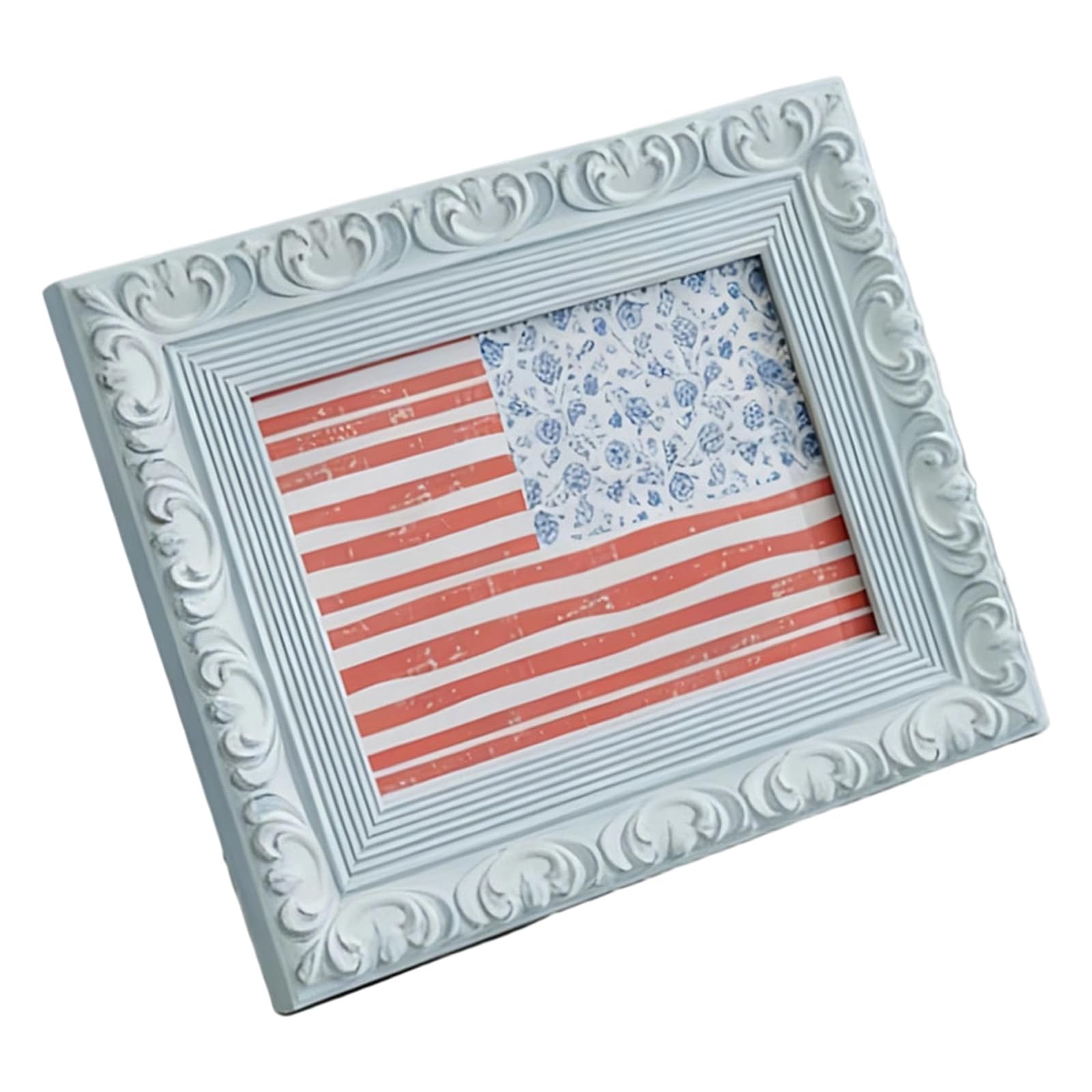 Classical Ornate Wooden Photo Frame Handcrafted Rectangular Carved Picture Frame for Oil Paintings Desktop Decors Decorative Desktop Art