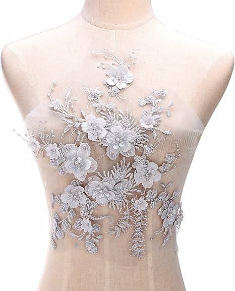 beaded lace applique