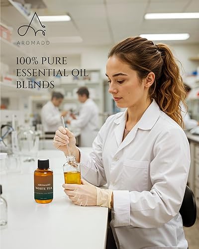 Miniatura 5 de Aromadd - Aceite difusor de té blanco inspirado en el aroma de hotel de lujo, aceites esenciales para difusor sin agua, té blanco y bergamota,