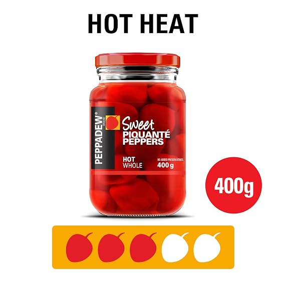 Peppadew HOT Whole Sweet Piquante Peppers - 14 Oz Jar
