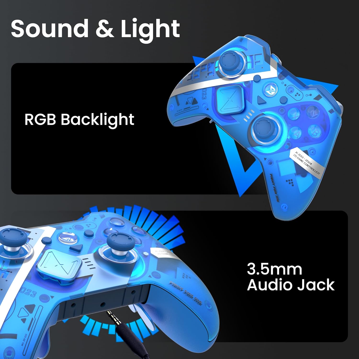 ZD O+ Excellence Wireless PC Controller – Modular Design, Hall Effect Joysticks, Remappable Buttons, RGB & Audio Jack for Switch/Switch2, PC, Android & iOS (11 Anniversary Edition)