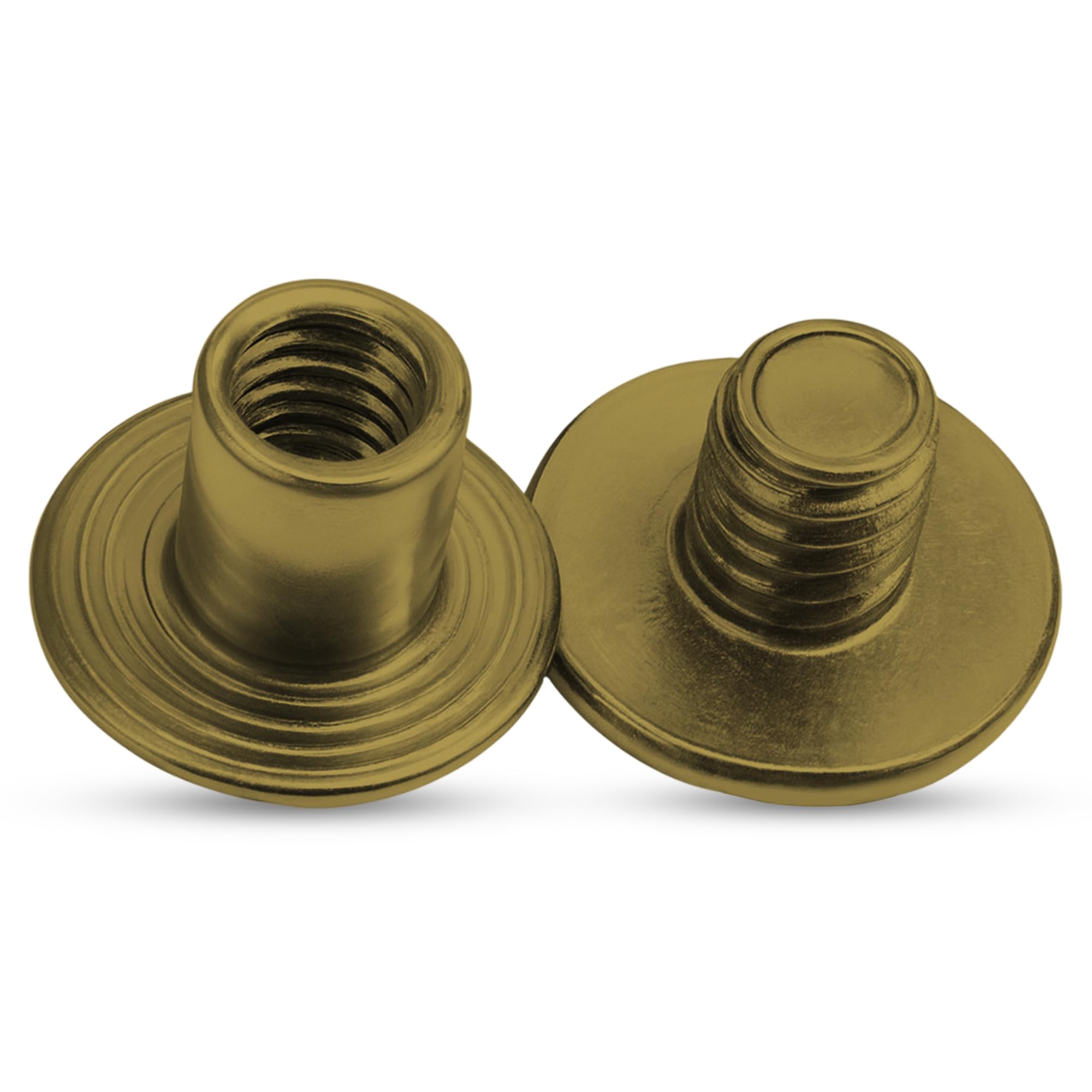 Rivets Chicago en laiton bronze 9x9mm Weddecor pour artisanat et cuir x50