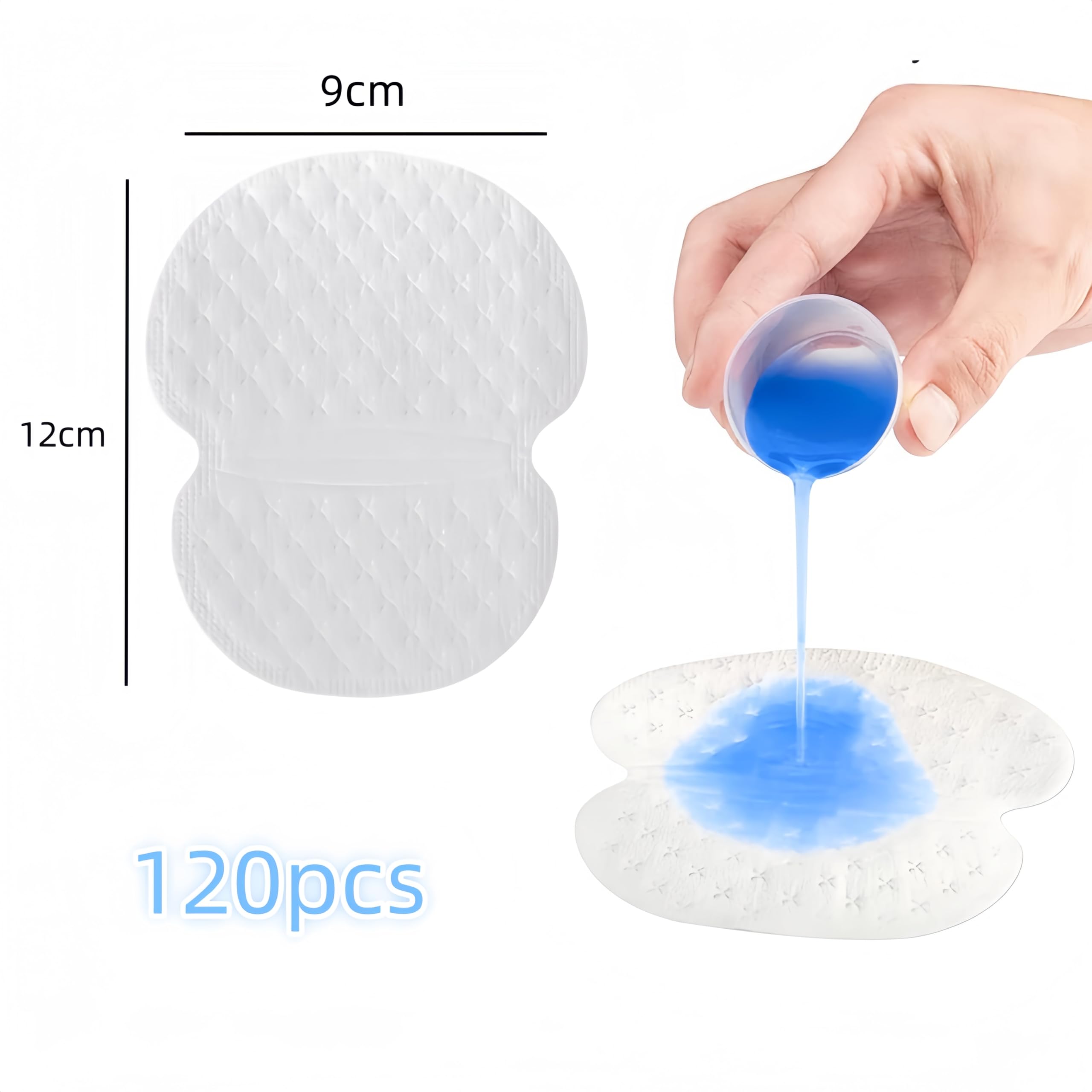 Almohadillas para Sudor Axilas - 120 Parches para Hombres y Mujeres