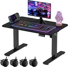 ERGOMAKER Adjustable Height Desk, Low Type, Width 31.5 Inches (80 cm) x Depth 23.6 Inches (60 cm) Gaming Desk, Low Desk, Height Adjustable (Range 18.9 to 29.5 Inches (48 to 75 cm)), Silent Design