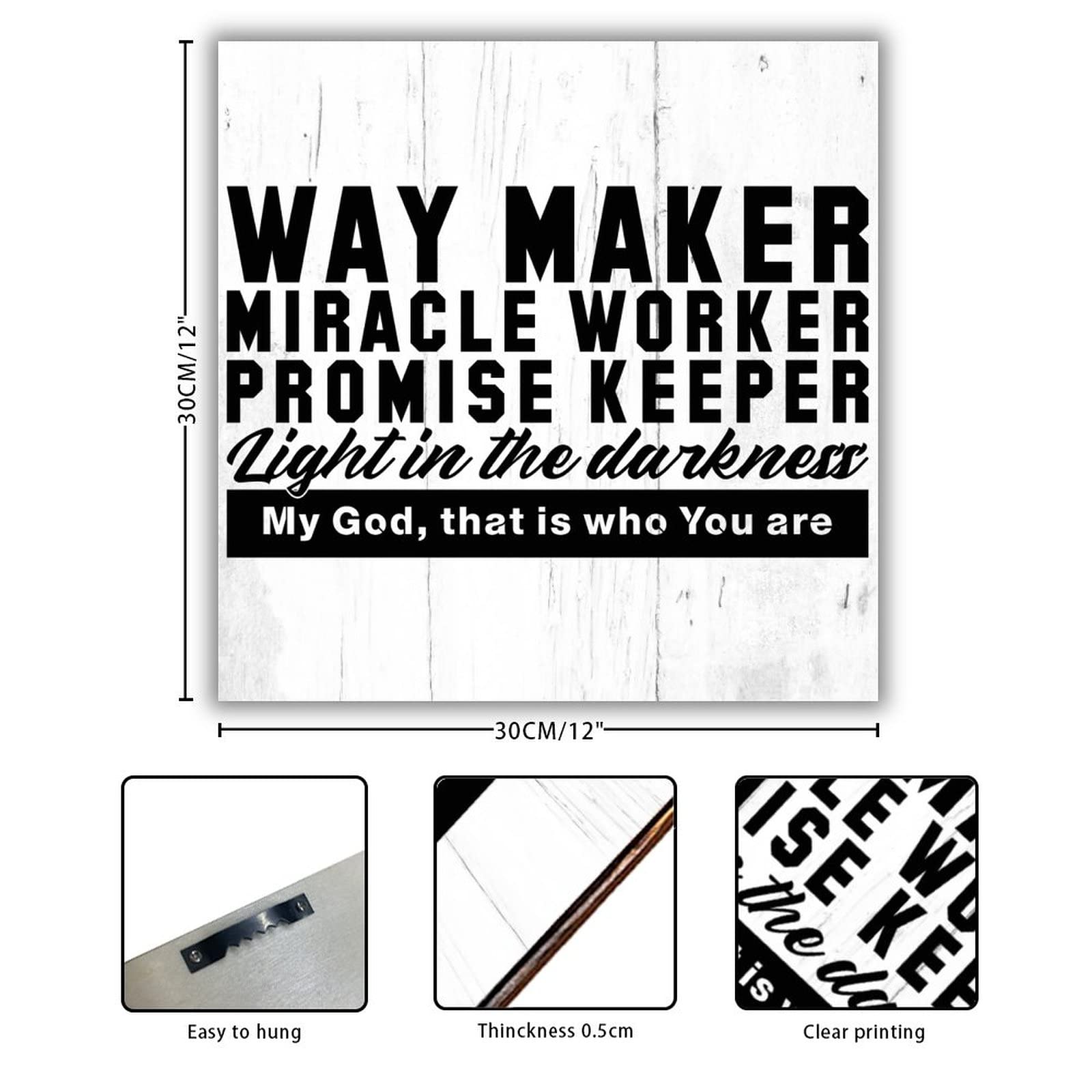 Way Maker Miracle Worker Promise Keeper Light In The Darknes - Inspire Uplift