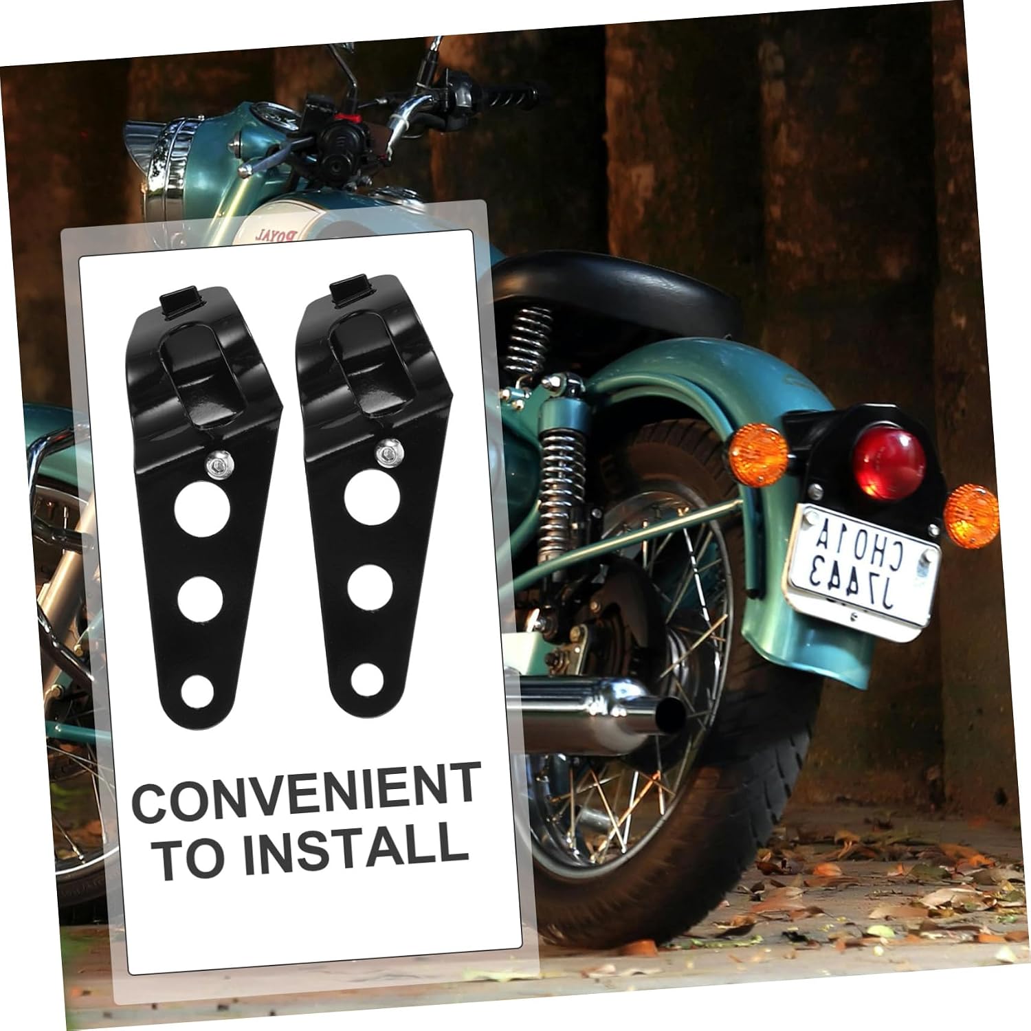 BESTOYARD 2pcs Motorcycle Headlight Bracket Motorbike Lamp Fixture for Easy Installation Compatible Forks Night Visibility and Safety