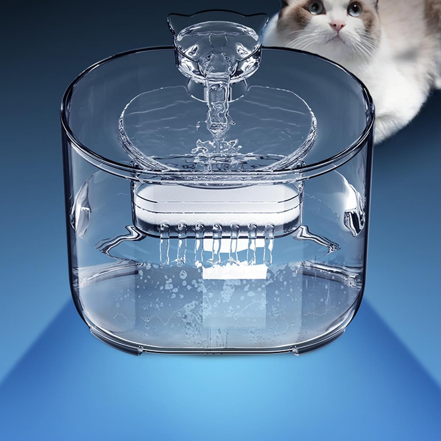 Cats Water Fountain Automatic Bowl Large Capacity Pet Dispenser Dogs Drinking Fountain for Small