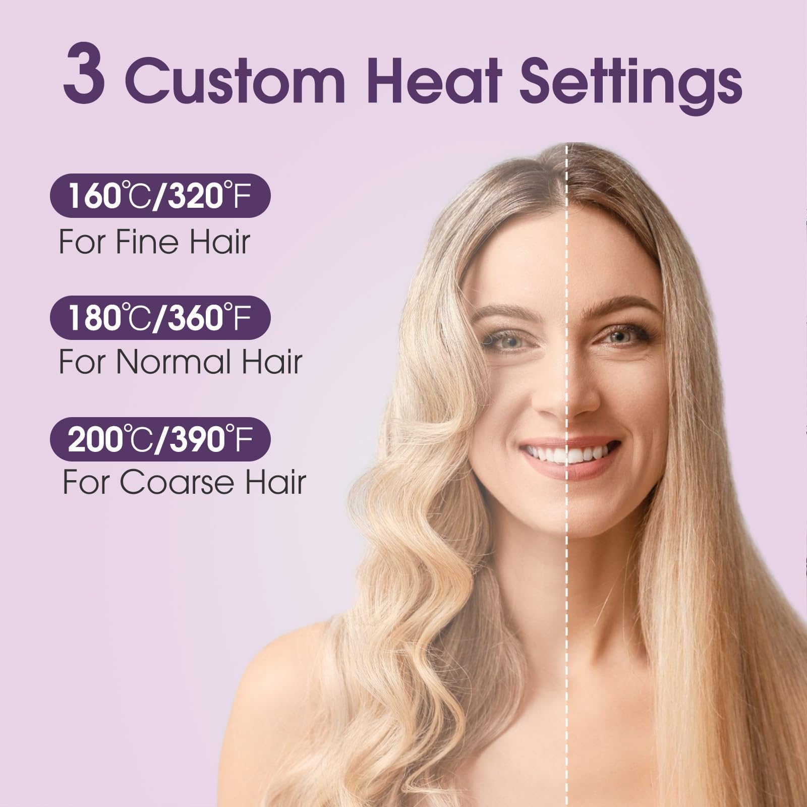 Go Brush Pro, Cordless Hair Straightener Brush, for Hairs Styling,Rechargeable Heated Styling Brushes for Travel &Daily - 4