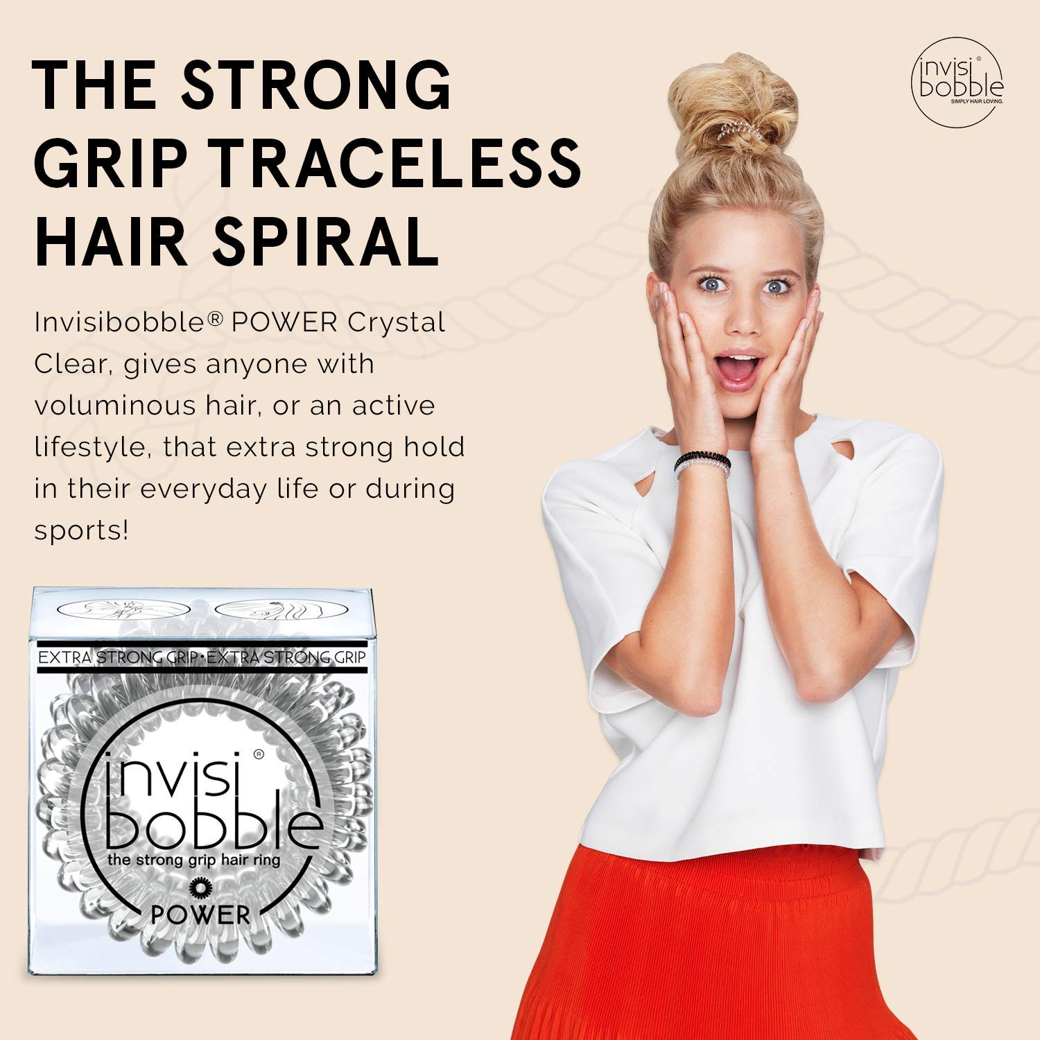 Invisibobble Power Crystal Clear Şeffaf Saç Lastiği