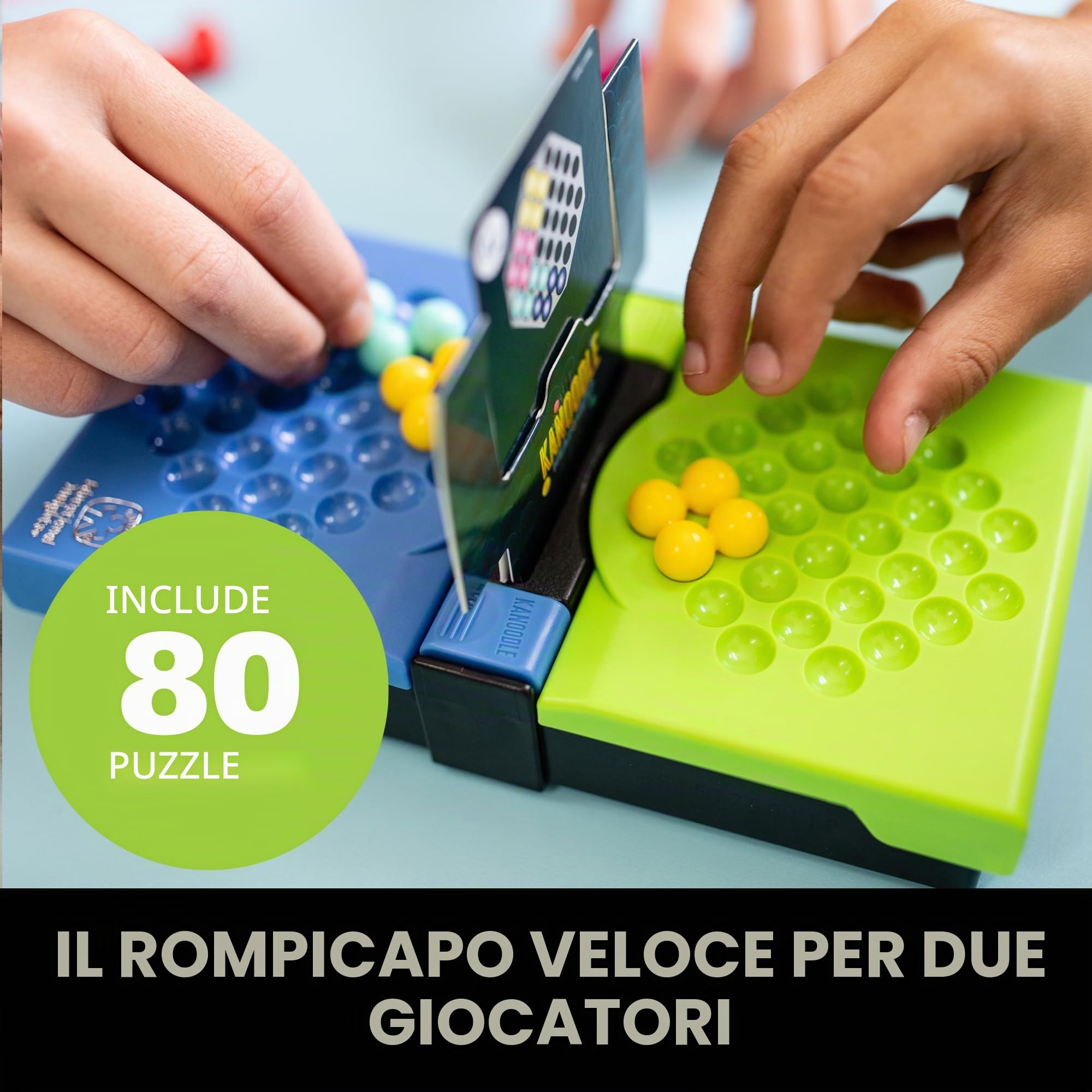 Learning Resources Kanoodle Testa a Testa, 7+ Anni, Gioco di Puzzle Logico per 2 Giocatori con 80 Sfide, Divertimento e Problem Solving