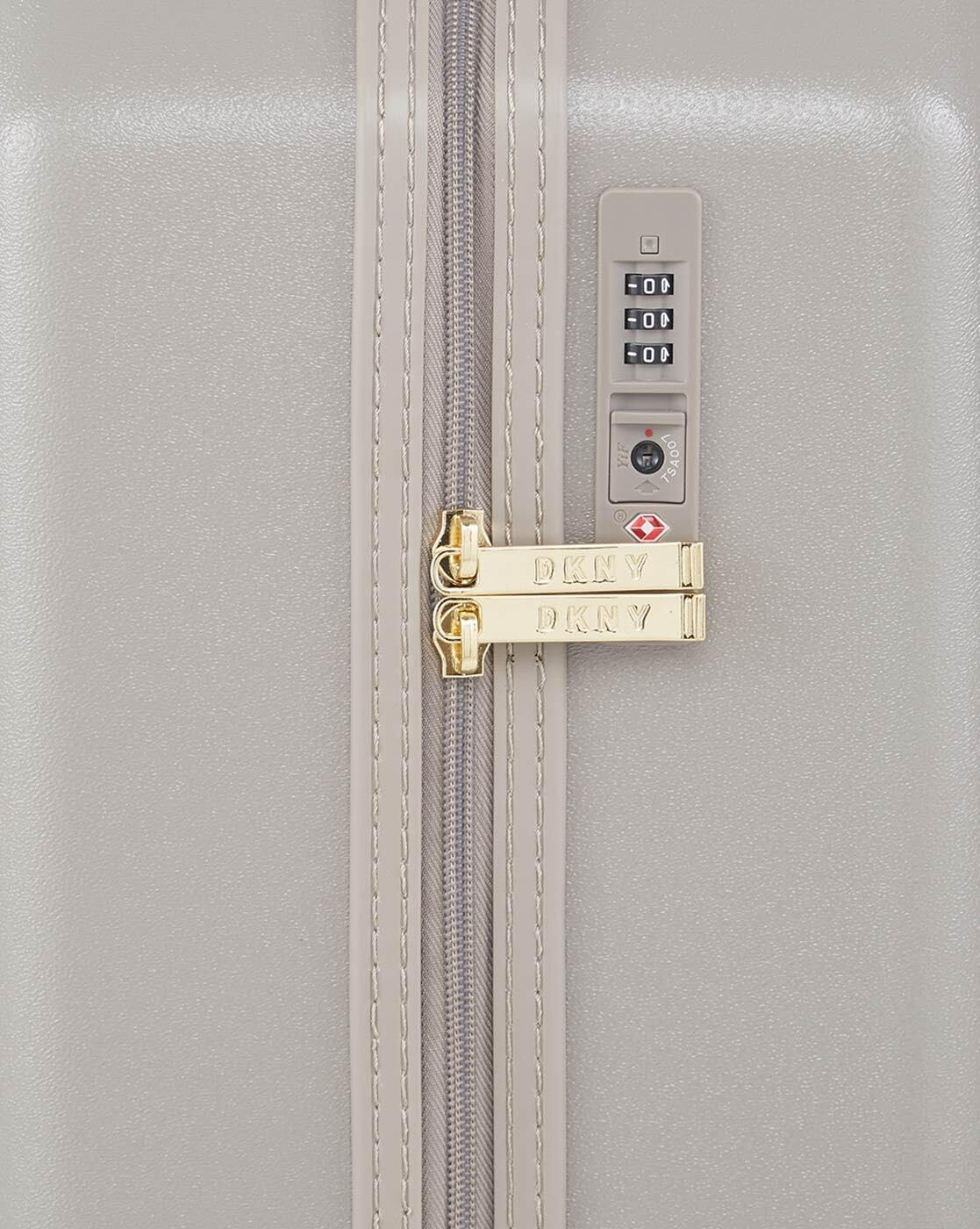 DKNY Unisex-Adult Metal Logo, Clay, 21" Carry On