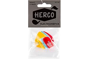 HE113P Flat Thumbpicks, Heavy, 3/Player's Pack
