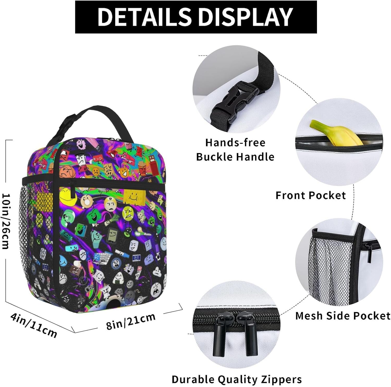 Lightweight Hiking Daypacks Backpack With Lunch Box Sets Adjustable Shoulder Straps