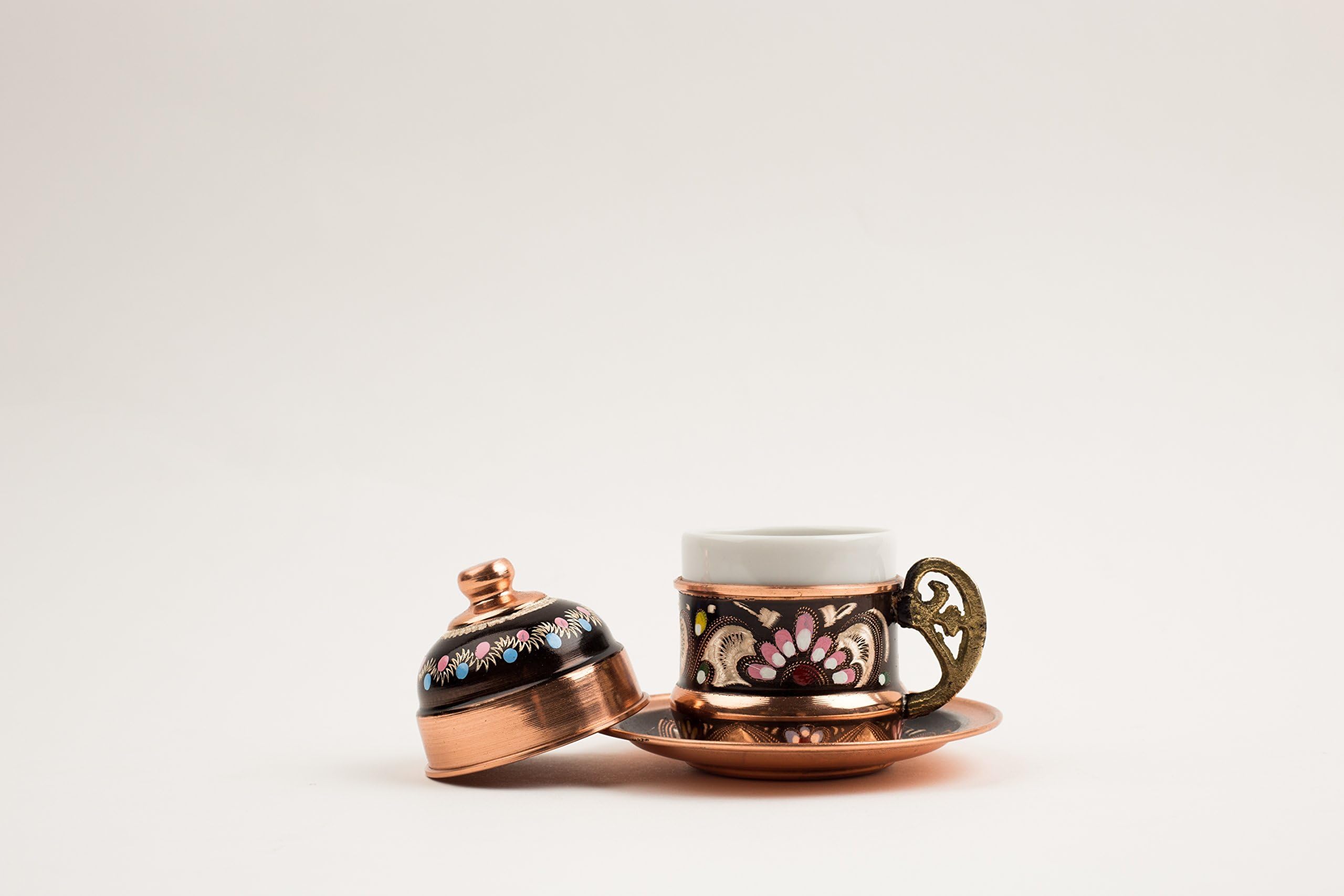 Turkish Traditional Luxury Copper Coffee & Espresso Cup - Mug