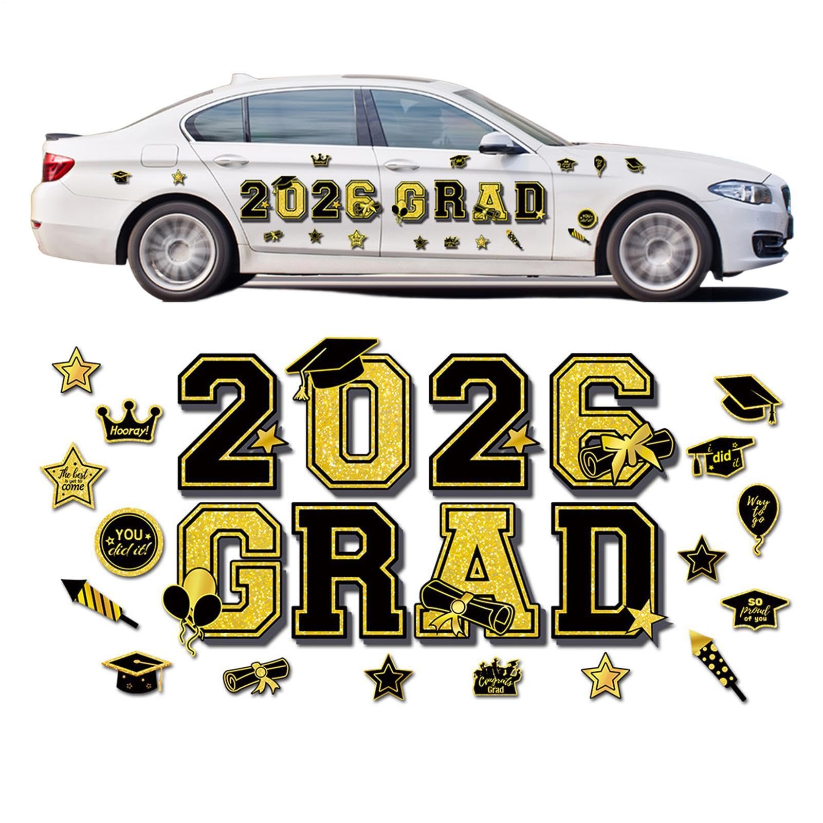 Aimant voiture de graduation pour offrir aux diplômés 2026 et décorer la fête