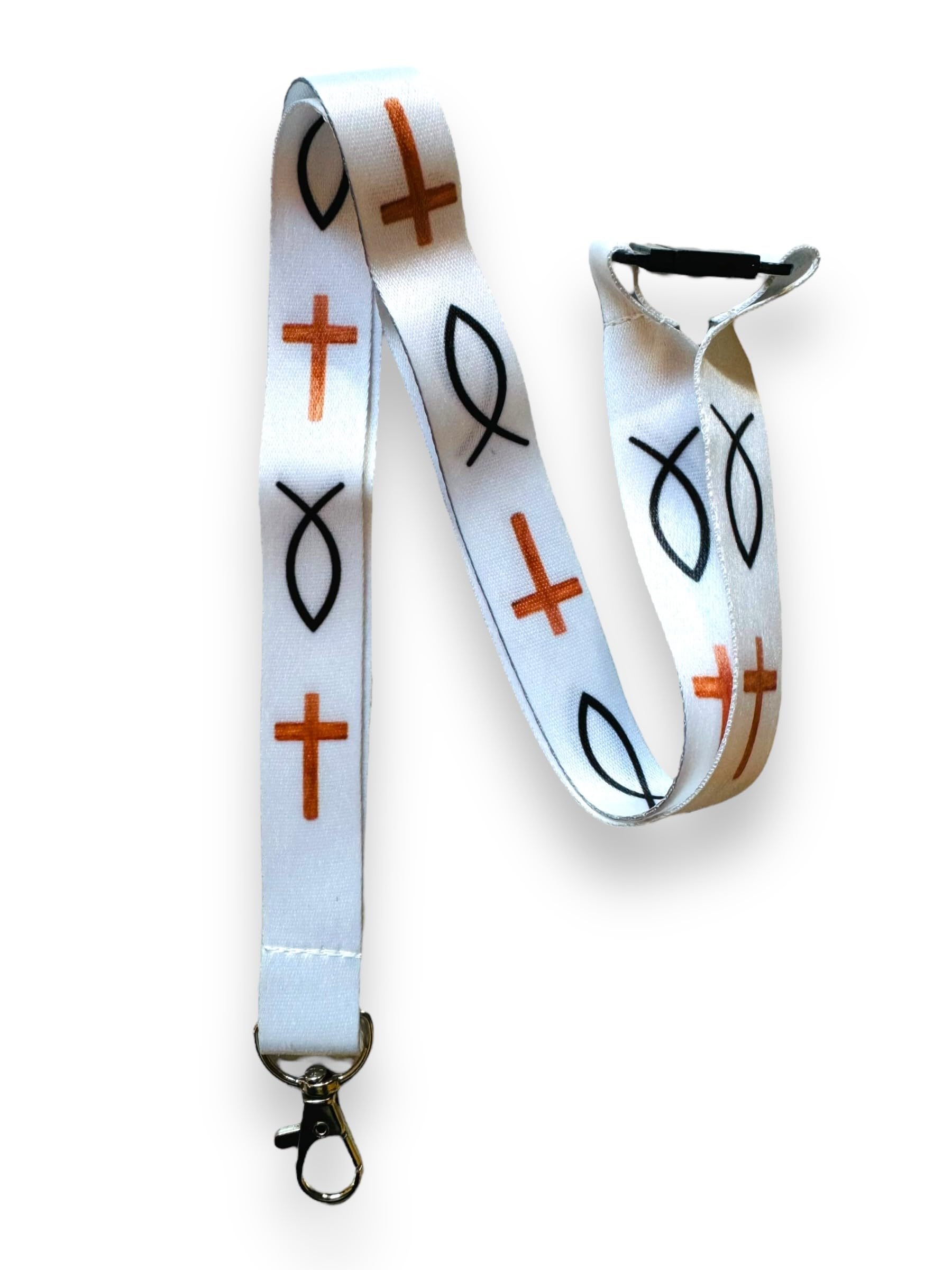 PAC Supplies Global Religious Lanyard/Badge Holder with Breakaway Clasp (Christian)