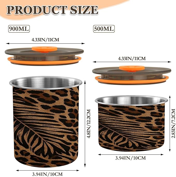 Frasco para Café Leopardo 30oz Acero Inoxidable Hermético miniatura 3