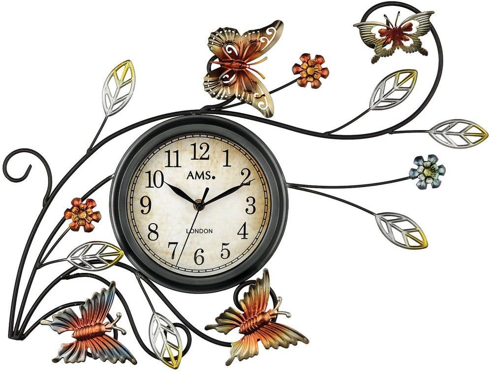 AMS Uhrenfabrik Clock, Silver, 43 x 5 x 457 cm