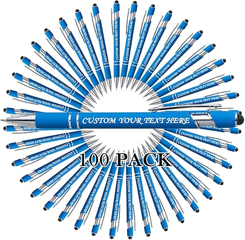 Vista 78 de 10 Pcs Personalized Pens Bulk Custom Ballpoint Pen, Engraved Pen with Name Logo Text Stylus Pens for Touch Screens Bulk-for Businesses, Office