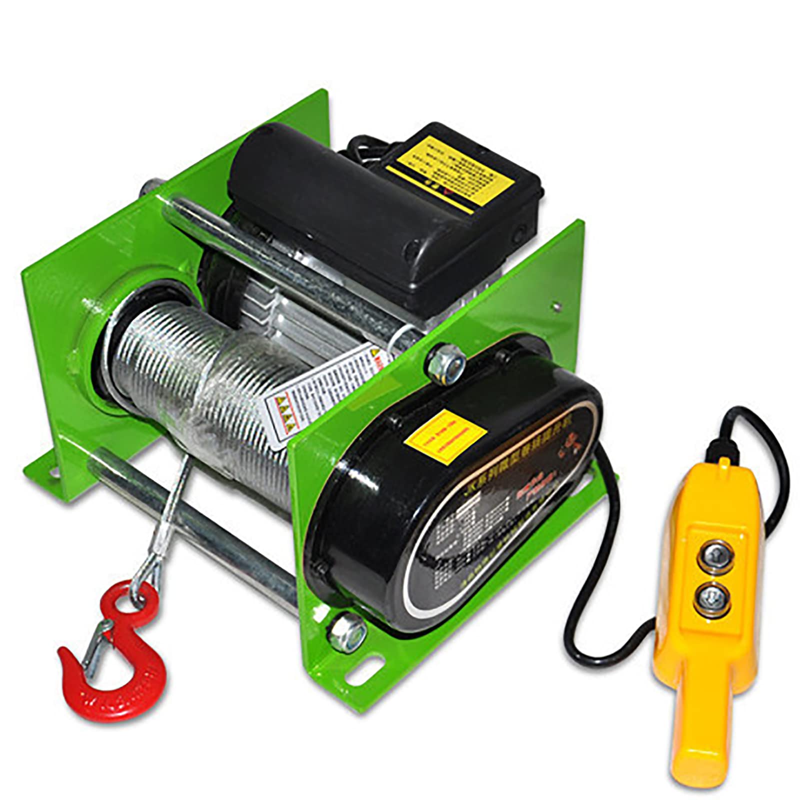 Paranco elettrico 1000 kg 30 m, piccola gru con freno automatico quando si spegne, per sollevamento verticale, trazione orizzontale o inclinata di oggetti pesanti