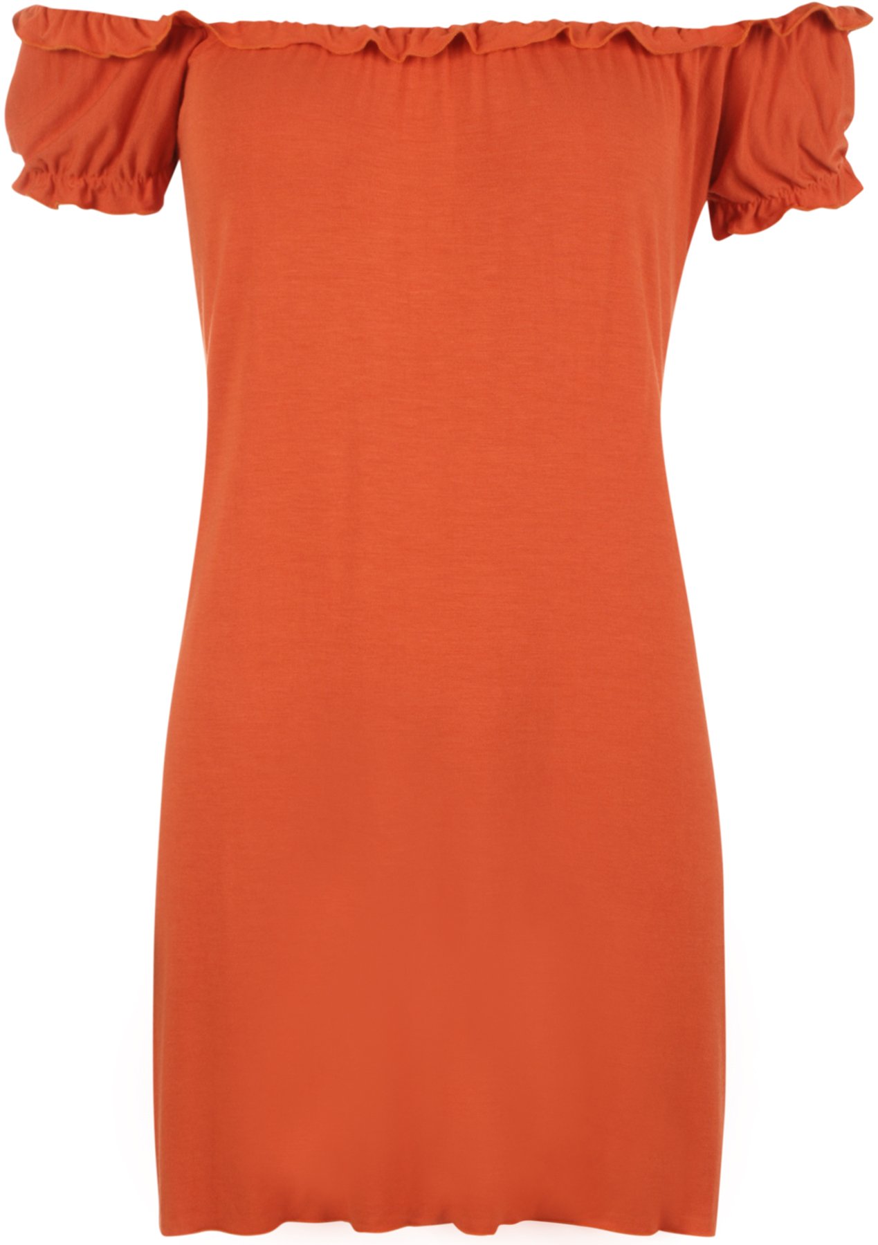 Wearall Women's Rust Off Shoulder Gypsy Boho Top Plus Size 16