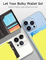 Vista 4 de para Billetera MagSafe, con 3 tarjeteros, billetera magnética delgada para teléfono para iPhone 17/16/15/14/13/12 Pro Max Plus Air Series, cuero