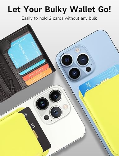 Miniatura 39 de Soporte magnético para tarjetas con MagSafe para iPhone 15 Pro Max/15 Pro/15 Plus/15 Plus, para iPhone 14 Pro Max/14 Plus/14 Pro/14, para iPhone 13