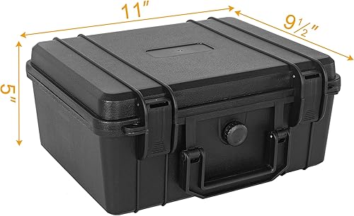 Miniatura 4 de ITHWIU Funda rígida protectora impermeable IP67a prueba de golpes con inserto de espuma personalizado para cámara, pistola, lentes, portátiles y