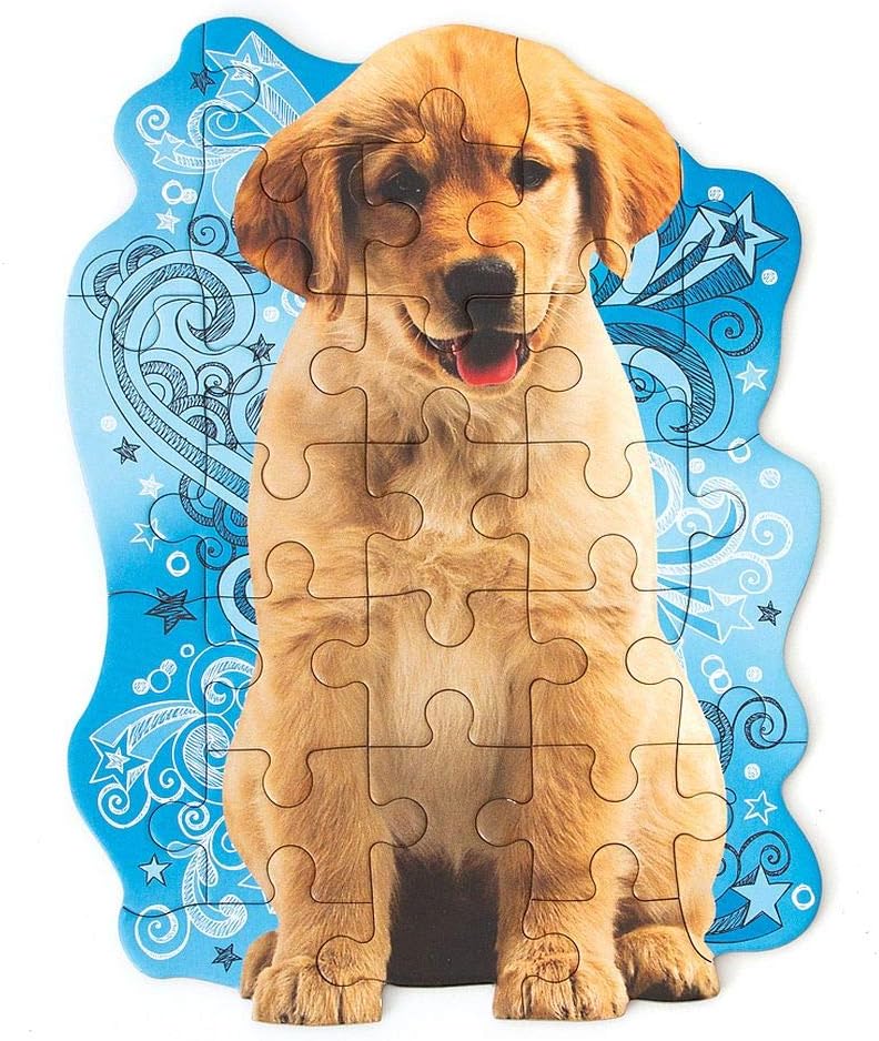 Playhouse Tabby Kitten 25-piece Die-Cut Shaped Mini Puzzle for Kids