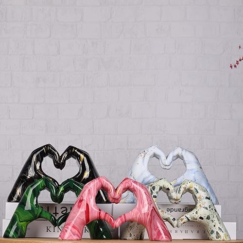 Miniatura 7 de DOVDOV Impresión de transferencia de agua Hands Love Raven - negro dorado