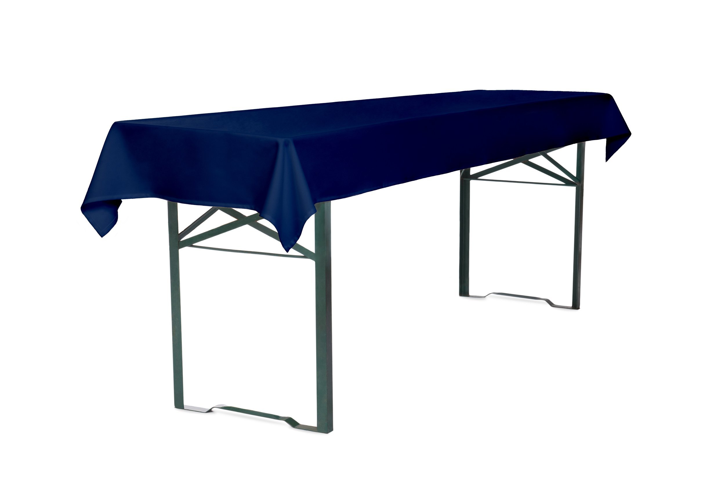 TexDeko® Tischdecke für Bierzeltgarnitur universell 250x100 cm Dunkelblau