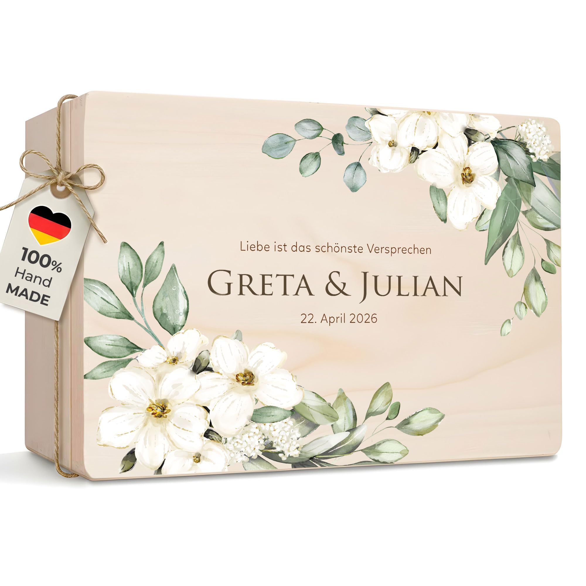 Little Deco personalisierte Erinnerungskiste, Erinnerungsbox, Hochzeit