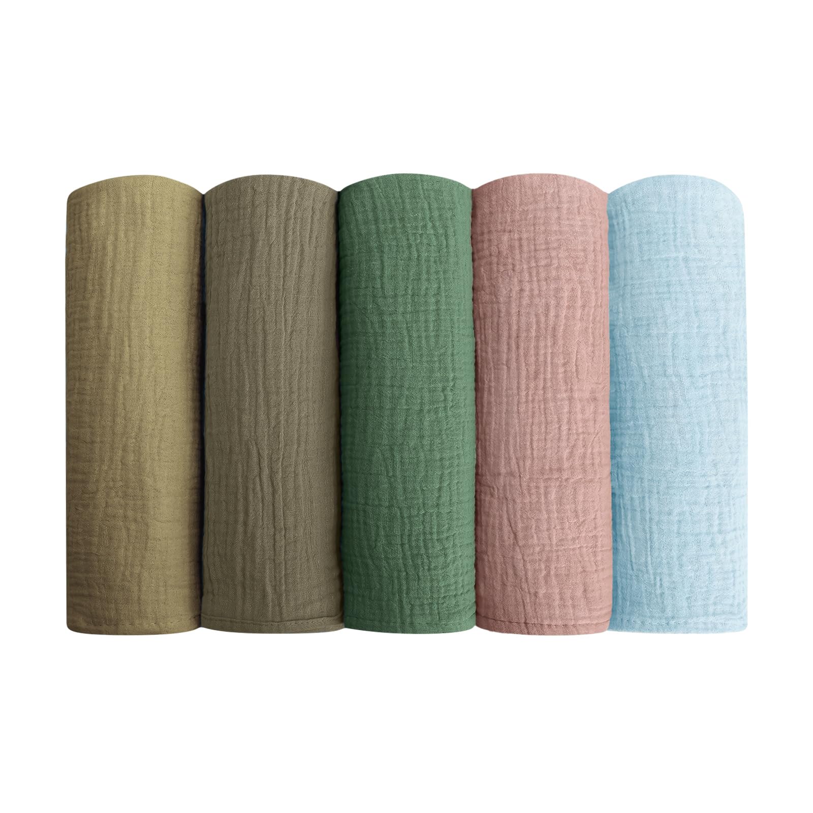 Kewlife gift Spucktücher aus Musselin 50x25cm Ultraweich und Saugfähig Wiederverwendbare Moltontücher Baby für Jungen und Mädchen Unverzichtbar für Neugeborene zum Sabbern und Bäuerchen Machen