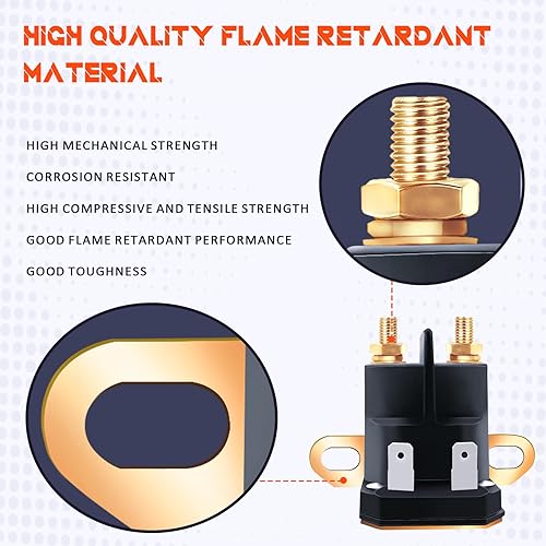 Miniatura 3 de Solenoide de arranque para cortacésped de 12 V, repuesto para tractor de césped Cub Cadet John Deere L100 L105 L108 L110 L111 L118 L120 L130 D100