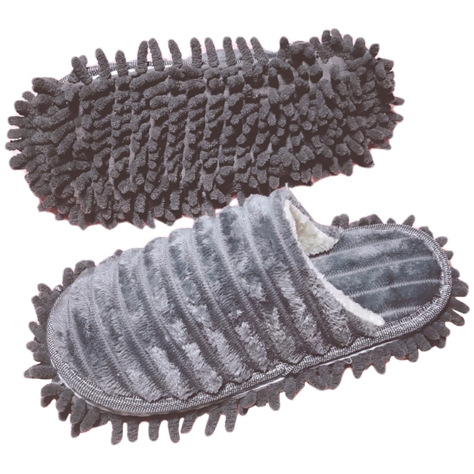 CNAFGBGG Mop Slippers, 1 Pair Chenille Floor Cleaning Slippers, Detachable Washable Mop Shoes, Silent Mopping for Women Men, Home Office Kitchen..
