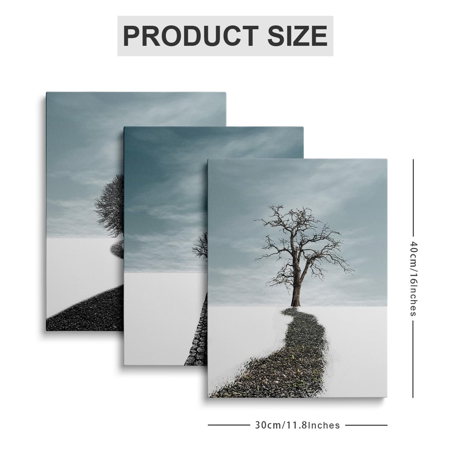 prinfantasy Prints for Walls Set of 3 Abstract Wall Art Framed Poster for Bedroom Living Room Bathroom Home House Decoration - Image 2