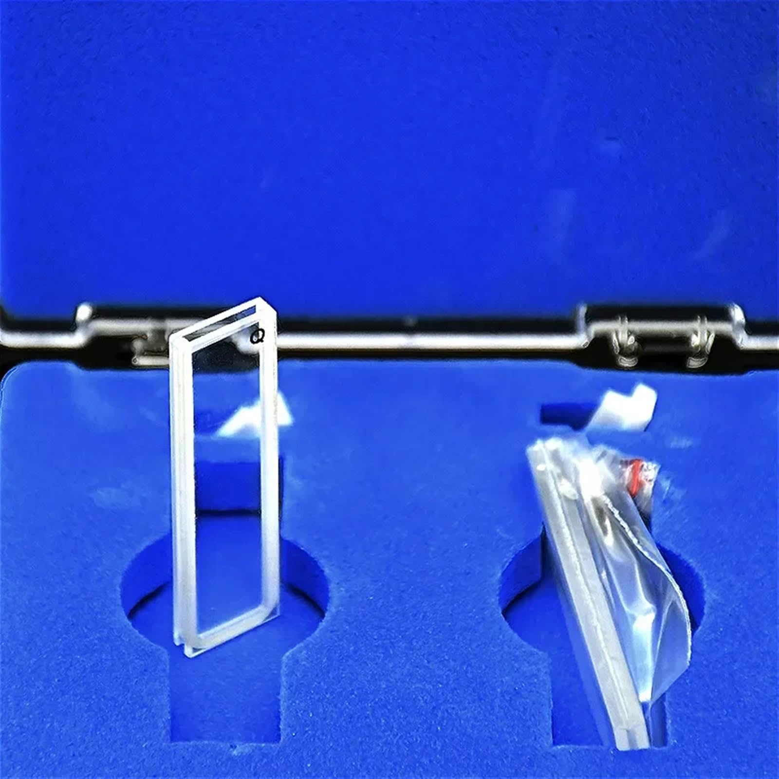 Laboratorio de óptica científica, Celdas de absorción de cuarzo de 1 mm, cubeta de cuarzo de 350 µl for espectrofotómetro, tecnología de sinterización de frita, paquete de 2