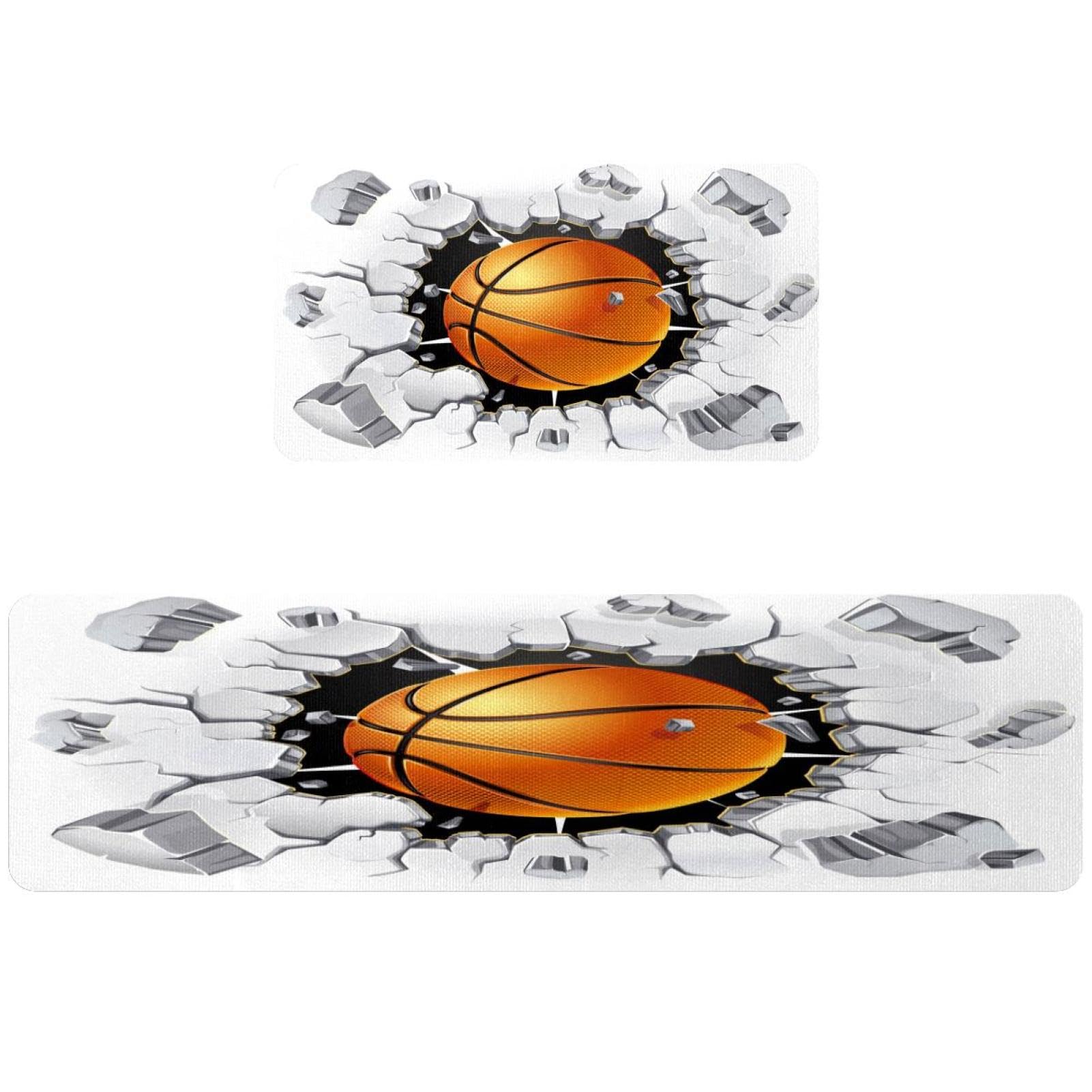 Alfombrillas de cocina de baloncesto VAPOKF juego de 2 piezas lavables
