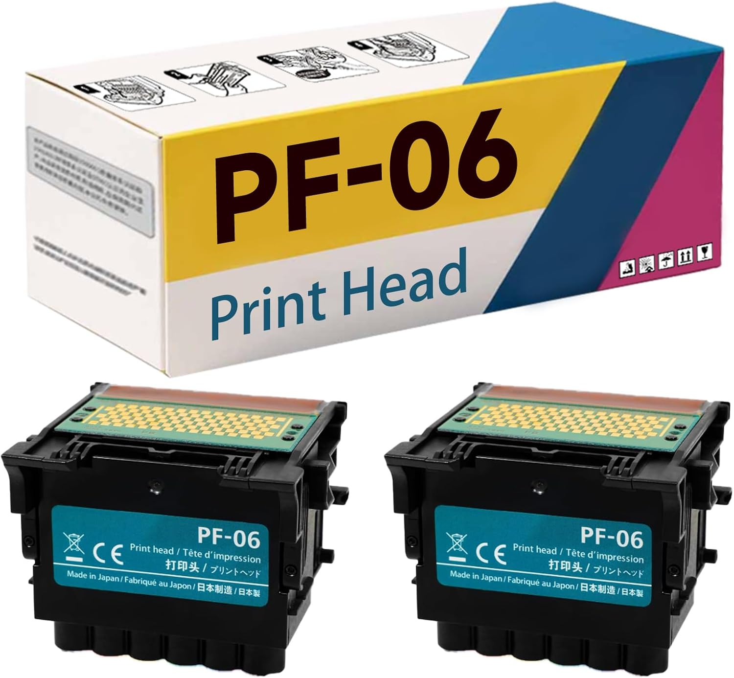 PF-06 PF06 Printhead Compatible for Canon TA-20 TA-30 TA-5200 TA-5300 TM-300 TM-305 TM-5200 TM-5205 TM-5300 TM-5305 TX-2000 TX-3000 TX-4000 Printers 1Pack