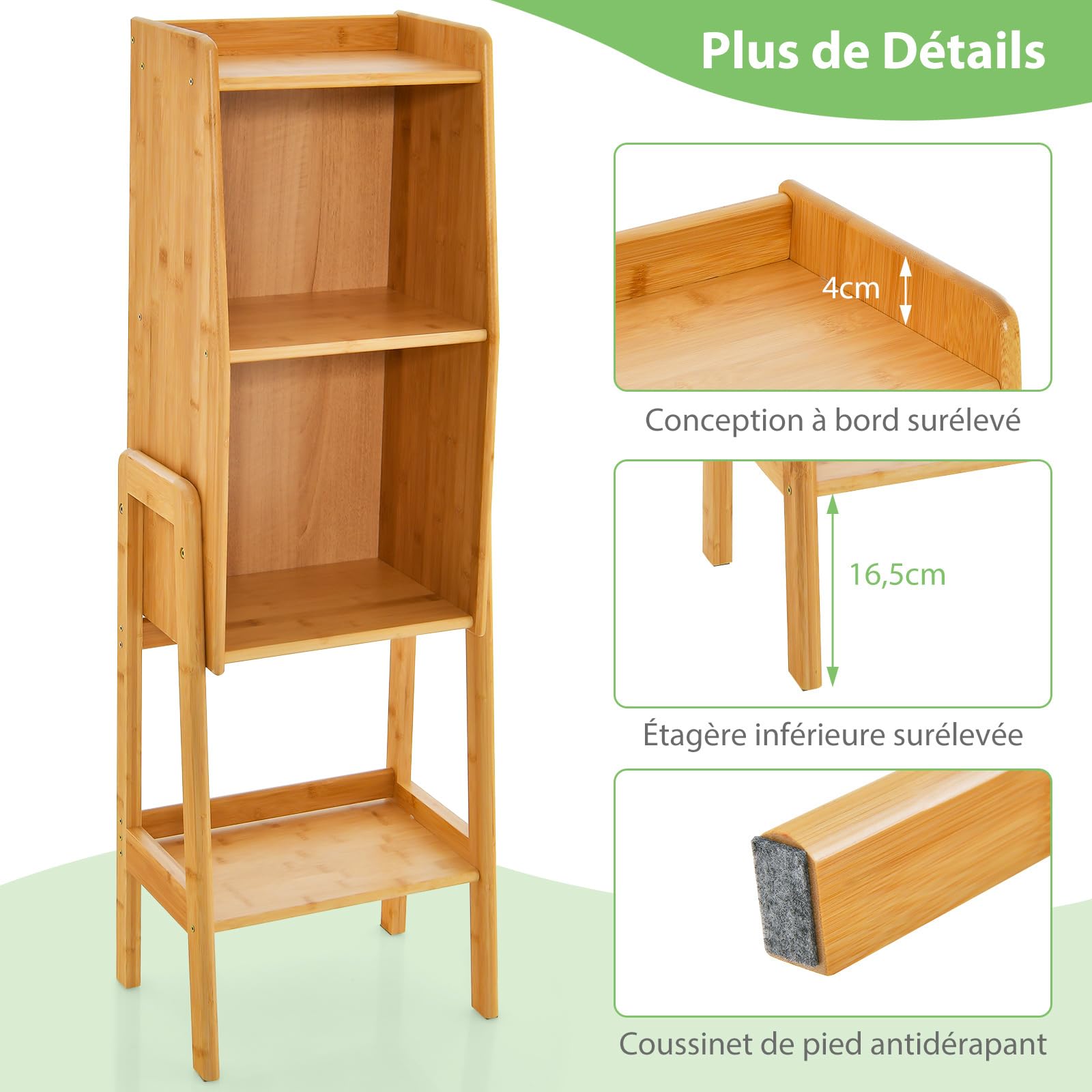 Handig Vintage Houten Boekenkastje Jr 70 Ondiep Open Kastje