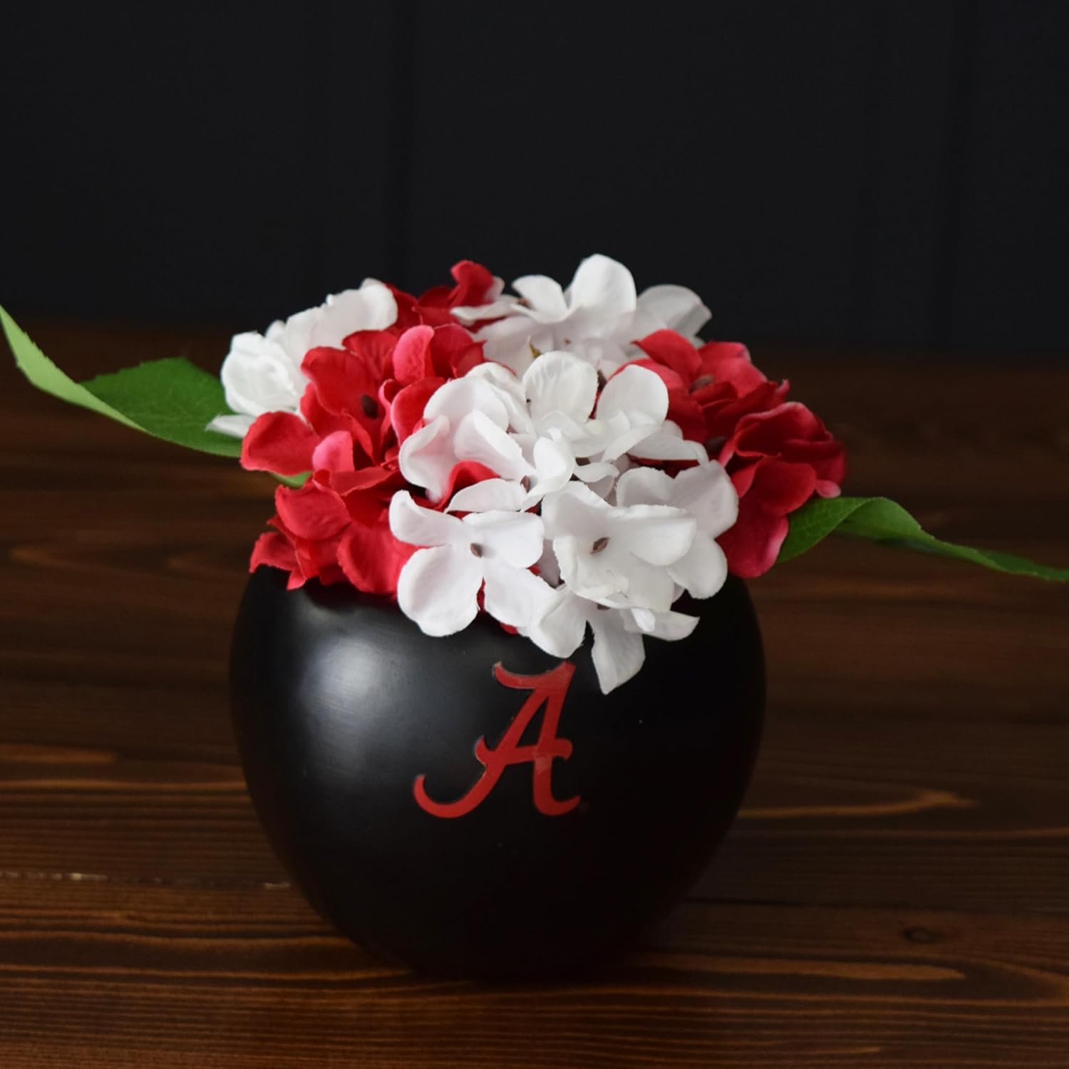 Alabama Hydrangea Plant - University of Alabama Faux Hydrangea Plant - Alabama Gifts for Men, Alabama Gifts for Women - Alabama Gifts, Crimson Tide Decorations - Office Accessories for Men