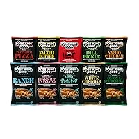 Vista 35 de Pork King Good Chicharrones de Cerdo Variedad Paquete de 6 (Chicharrones) Keto Snacks