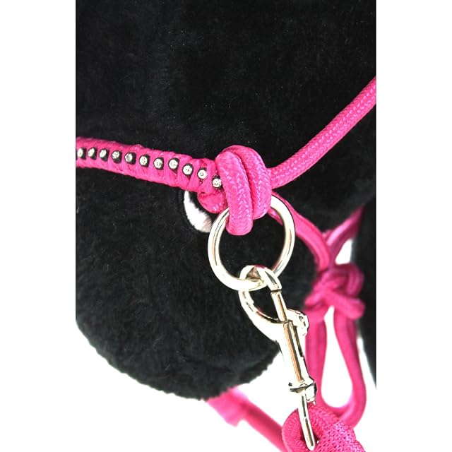 Foto 7 de 8 de PFIFF 103130 Hobby Horse Little Mustang - Juego de Cabestro con riendas (Ajustable), Color Rosa