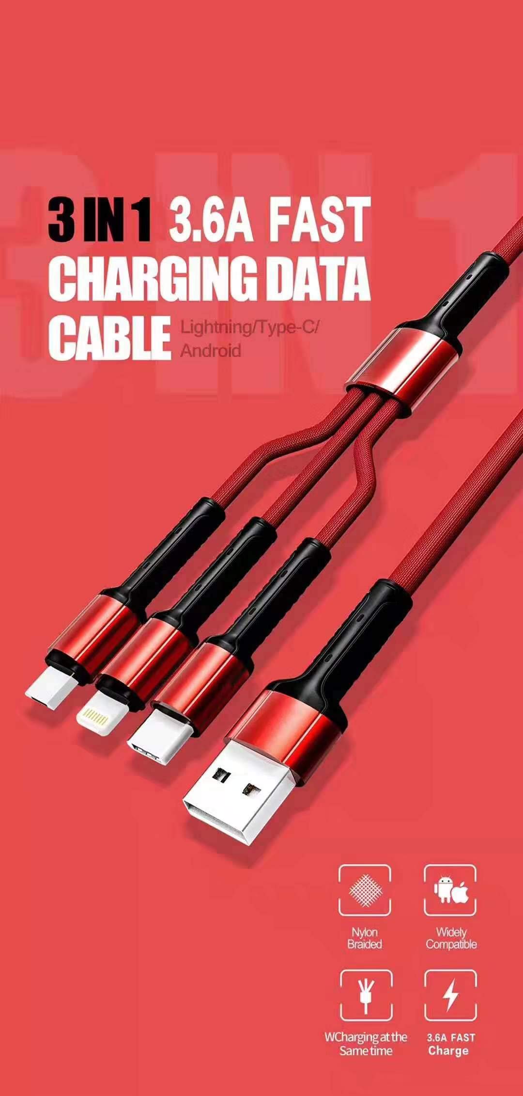 See full amazon price history chart for CARMATE 3.6 Ampere 3 in 1 Fast Adaptive Charging and Data Transmission Cable (Micro USB, Lightning to USB, C Type USB Cable) - Black CARMATE 3.6 Ampere 3 in 1 Fast Adaptive Charging and Data Transmission Cable (Micro USB, Lightning to USB, C Type USB Cable) - Black (B088ZW8GNX) Amazon Price History, Amazon Price Tracker