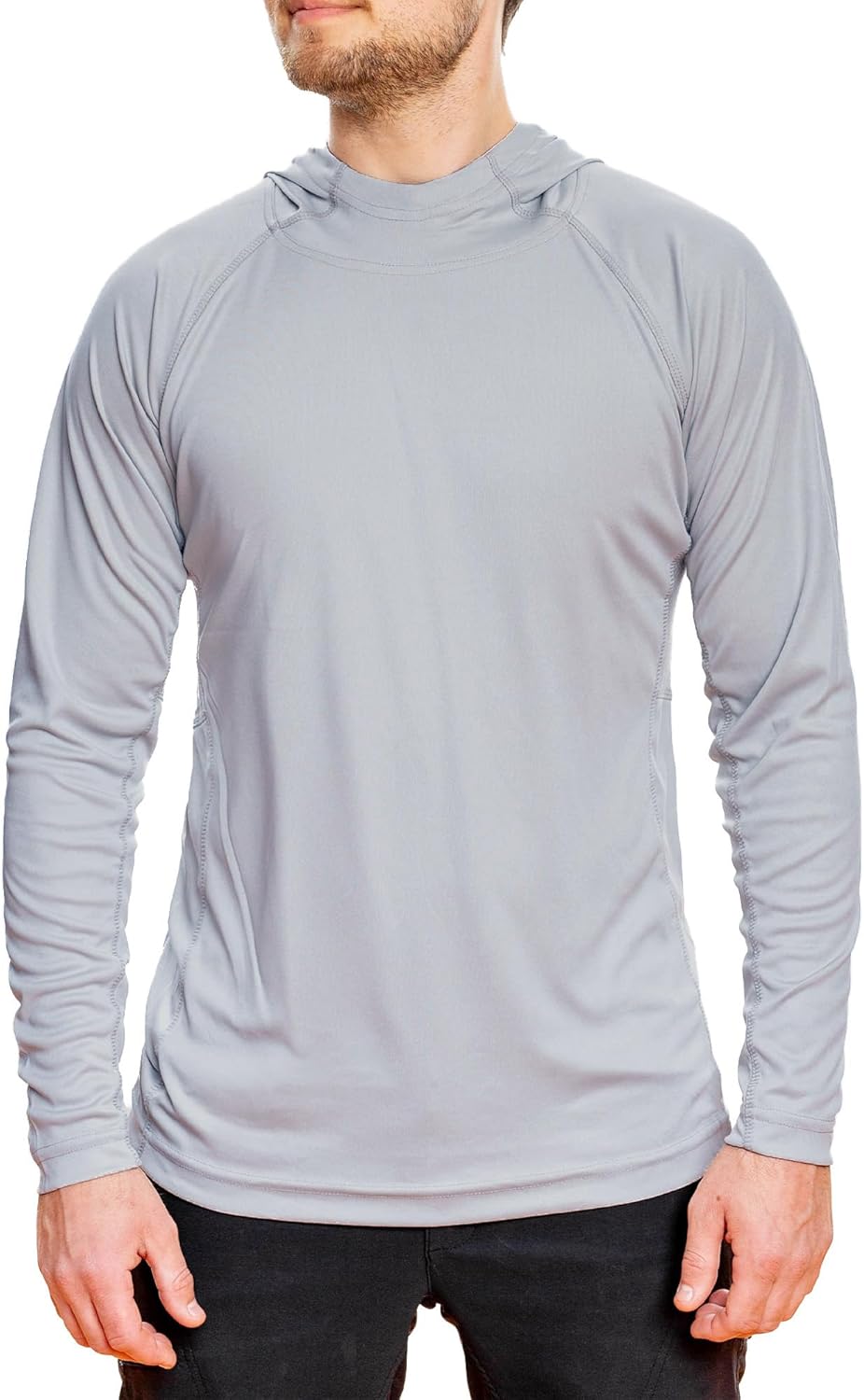 Men's Performance Fishing Hoodie Shirt Long Sleeves 100% Polyester Quick Dry, Lightweight, Breathability