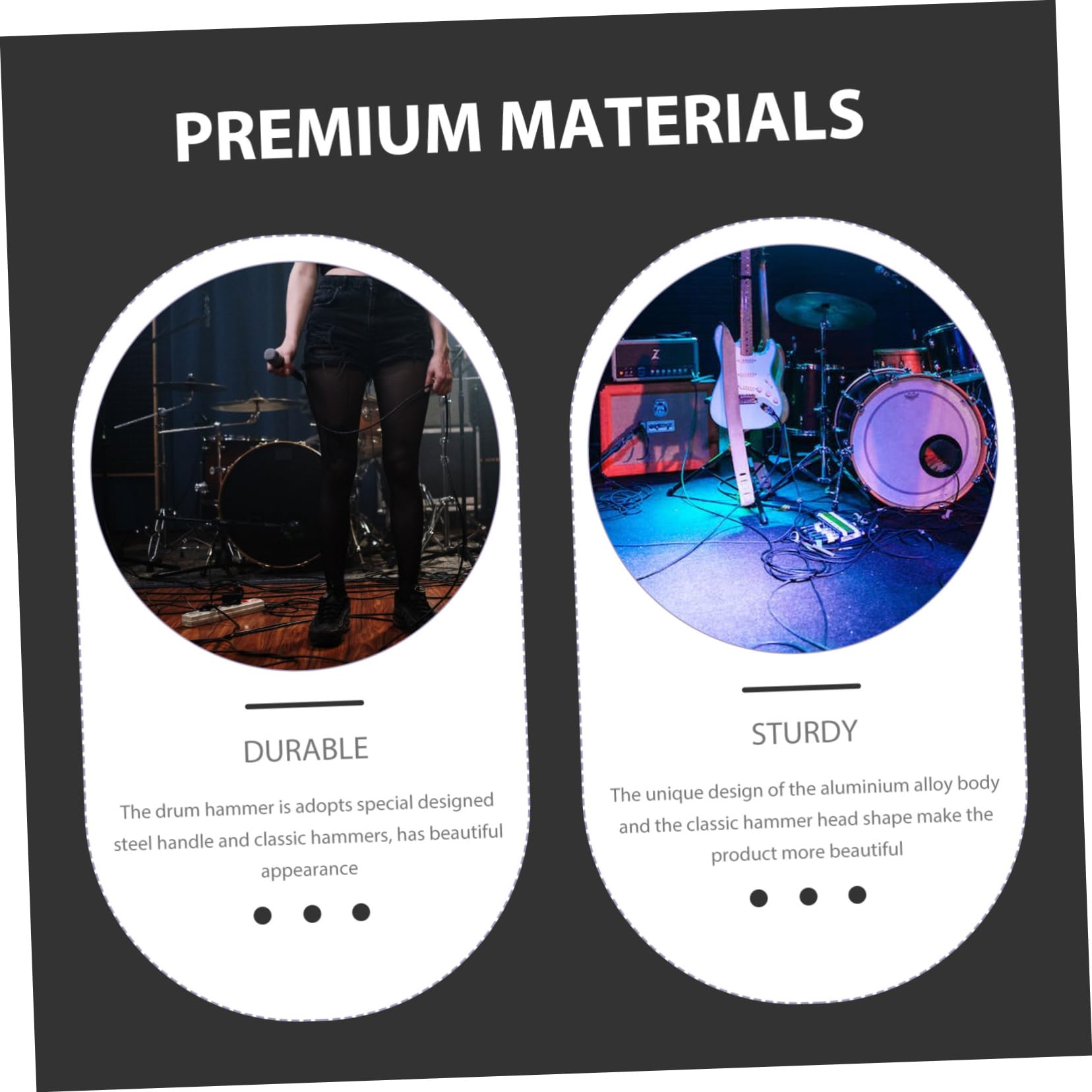 TOYANDONA 3piezas Batidor De Pedal De Repuesto Duradero Para Instrumentos De Percusión Accesorio Para Bateristas Compatible Kits De Batería