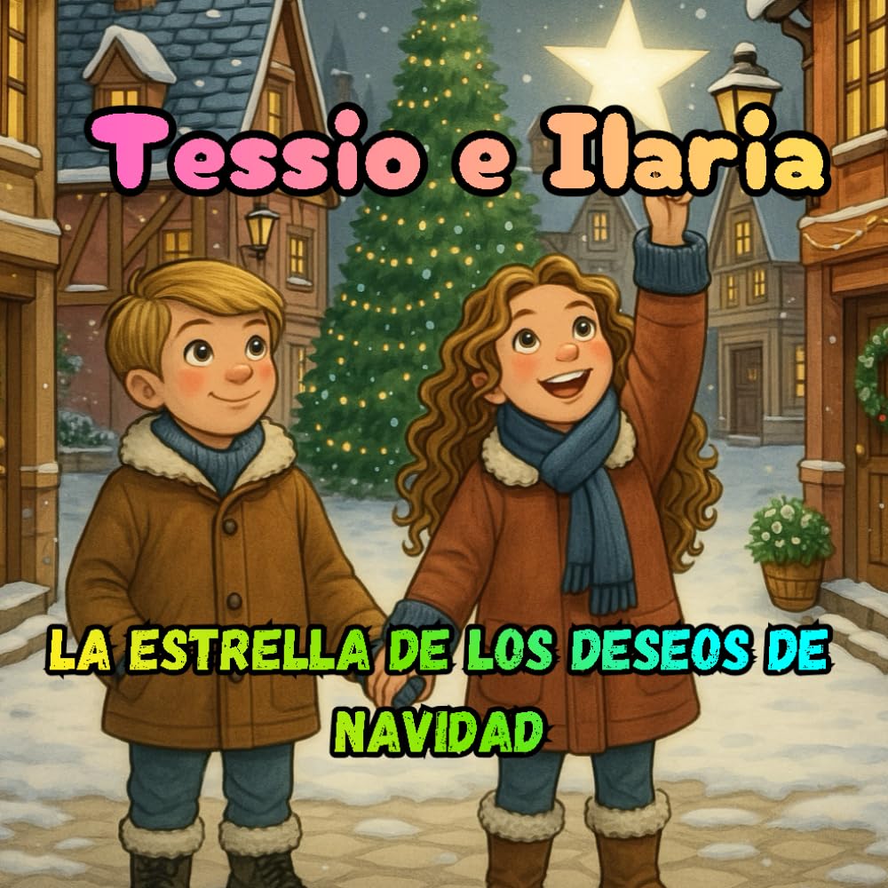 Tessio e Ilaria y la Estrella de los Deseos de Navidad: Historia mágica sobre la bondad, el compartir y el espíritu de la Navidad. Libro infantil para niños de 2 a 6 años
