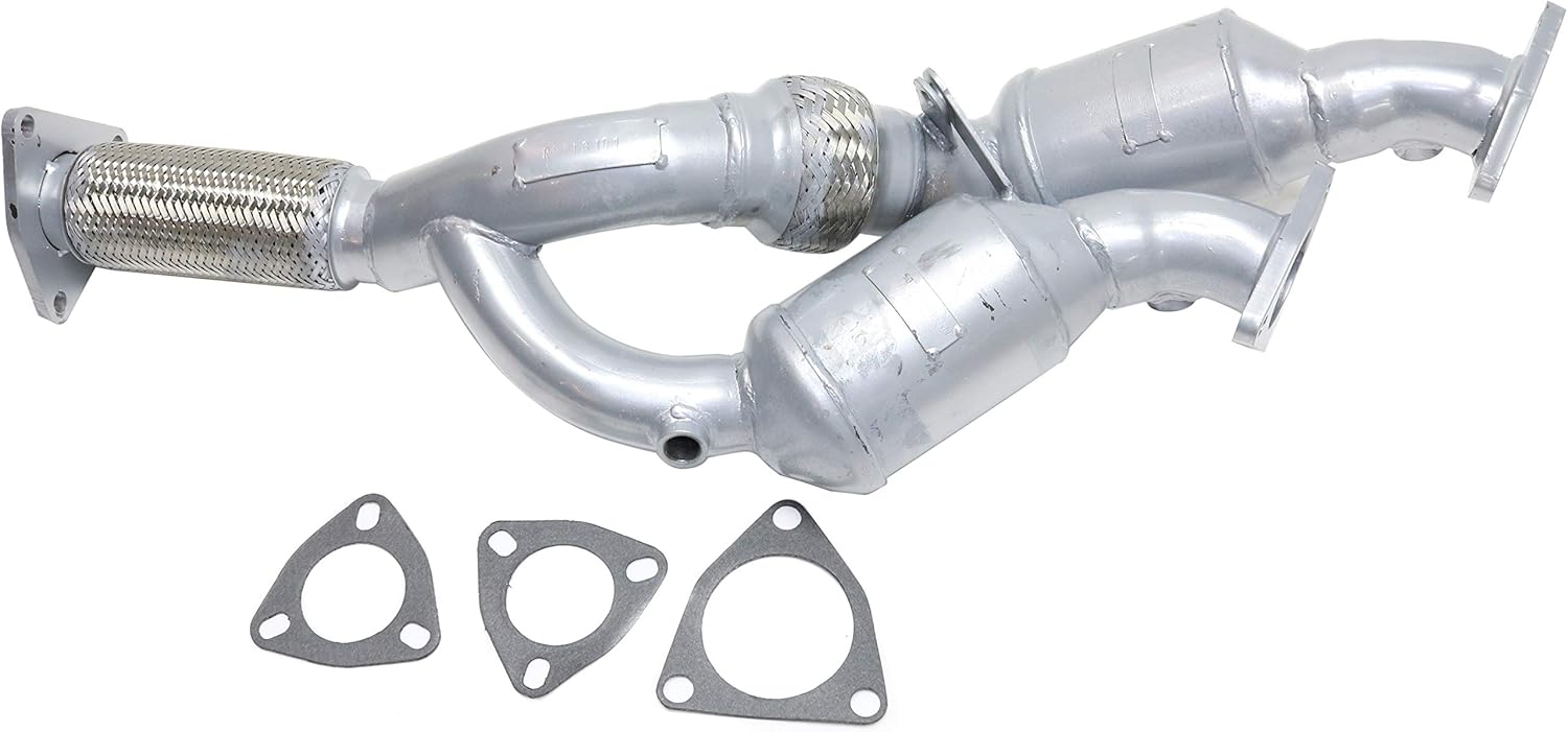 Garage-Pro Front Direct-Fit Catalytic Converter Kit Replacement for Porsche Cayenne, Volkswagen Touareg 2004-2006 3.2L Undercar 46-State Legal